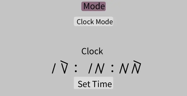 A screenshot of the B12NumbersV3 clock